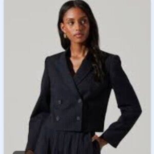 ASTR the label - Black Crop Dress Jacket - L